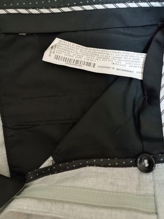 Pantalón Zara Gris Talla S.con etiqueta.