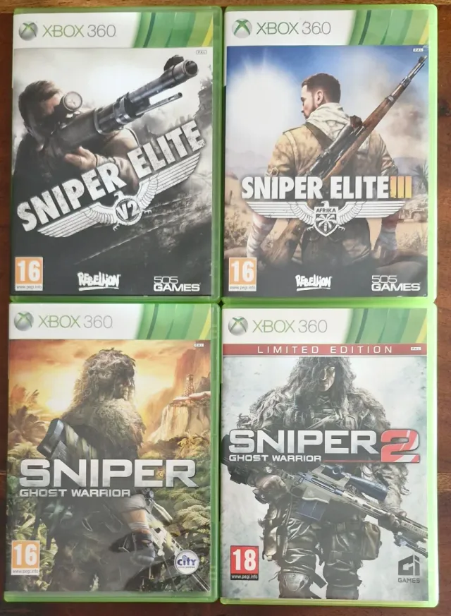 🇪🇦 Sniper Elite e Ghost Warrior Xbox 360