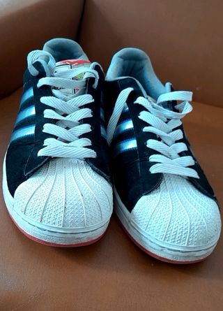 Zapatillas Adidas Superstar Negras y Azules