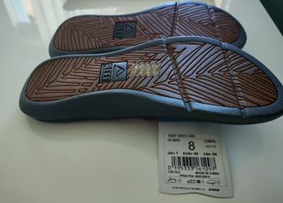 Chanclas Reef Santa Ana Marrones y Negras