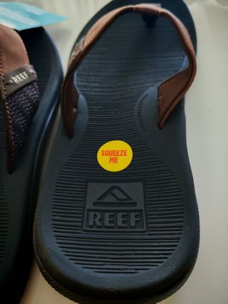 Chanclas Reef Santa Ana Marrones y Negras
