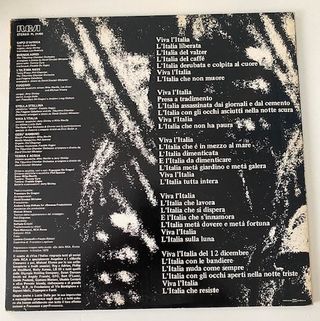 Vinile De Gregori - Viva l'Italia