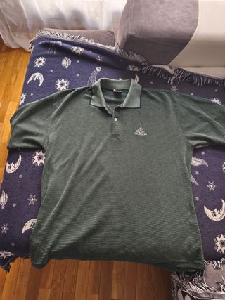 Polo Adidas verde vintage
