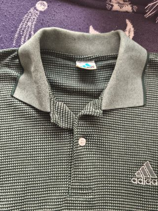 Polo Adidas verde vintage
