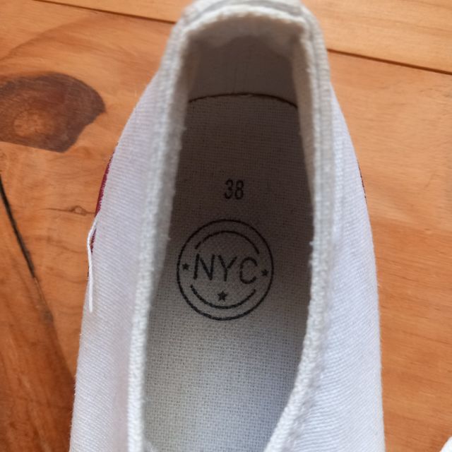 Bambas NYC blancas. talla 38. REBAJO 8€