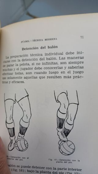 Fútbol técnica moderna.