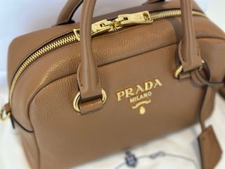 Bolso Prada Bauletto Vitello Phenix Marrón