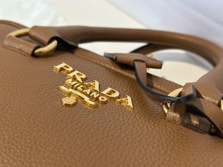 Bolso Prada Bauletto Vitello Phenix Marrón