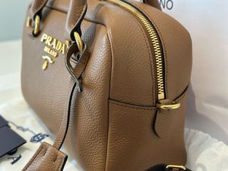 Bolso Prada Bauletto Vitello Phenix Marrón