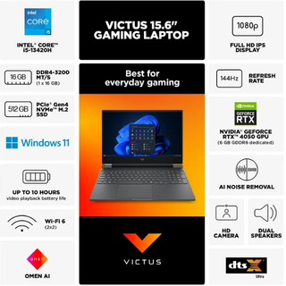 HP Victus Laptop i5-13420H 16GB RAM 512GB SSD