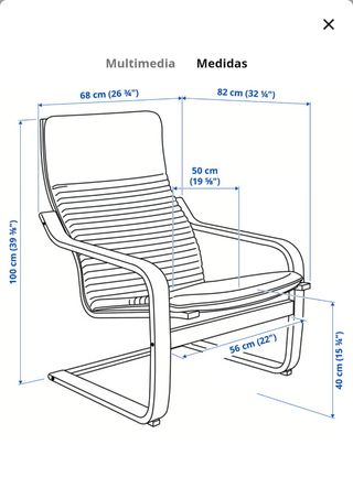 Silla mecedora Ikea casi nueva