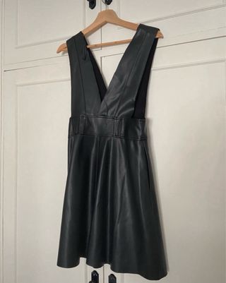 Vestido cuero negro
