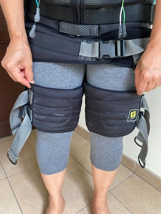 Traje Híbrido Gimnasio JustfitMe Negro/Amarillo