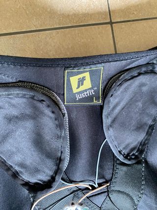 Traje Híbrido Gimnasio JustfitMe Negro/Amarillo