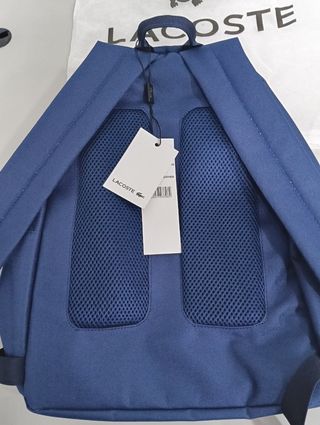 Mochila Lacoste azul nueva