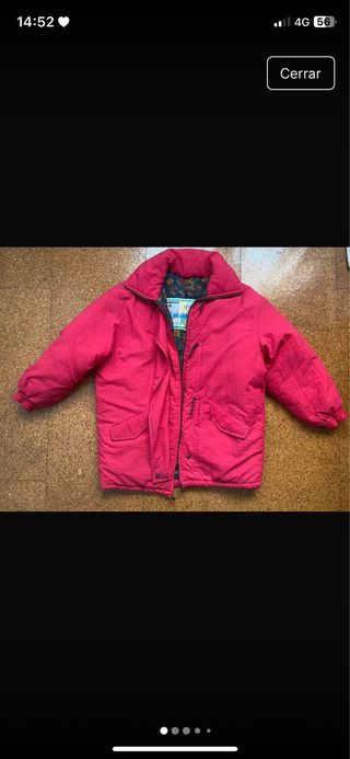 Abrigo rosa para niña o chica