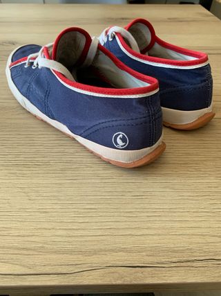 Zapatillas El Ganso Azul y Rojo