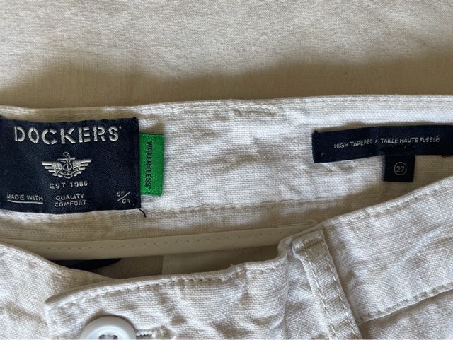 Pantalón Dockers Blanco Ancho