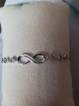 Pulsera Plata 925 Infinito Ajustable