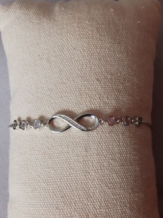 Pulsera Plata 925 Infinito Ajustable