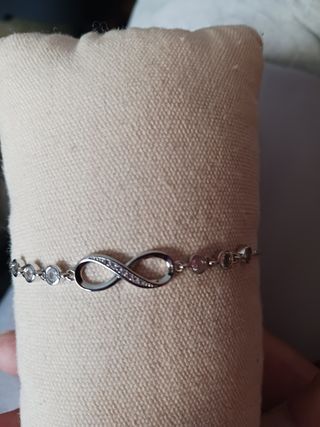 Pulsera Plata 925 Infinito Ajustable