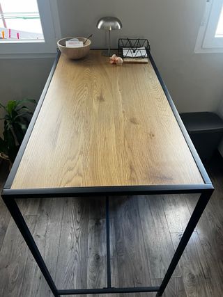 Mesa alta bar JYSK Roble/Negro 60x120