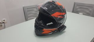 Casco KTM LS2 Negro Naranja