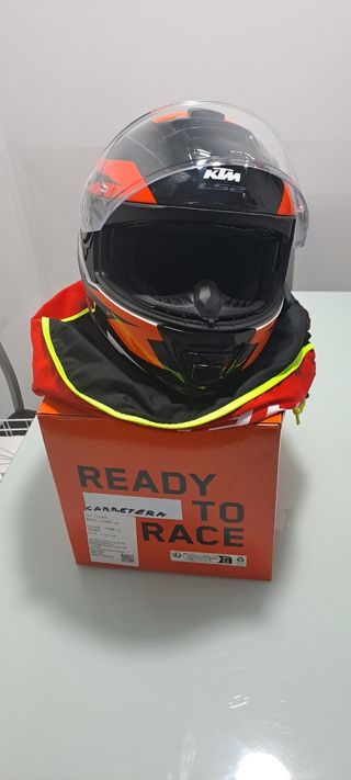 Casco KTM LS2 Negro Naranja