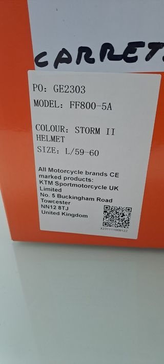 Casco KTM LS2 Negro Naranja