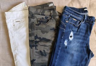 Oferton!!! 3 Pantalones Stradivarius Talla 36.