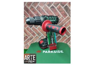 Set Taladro Percutor Parkside + Brocas