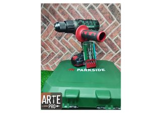 Set Taladro Percutor Parkside + Brocas