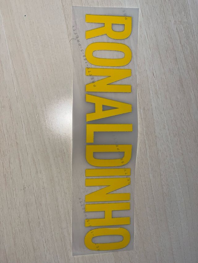 Serigrafía Dorsal Ronaldinho 2003-04