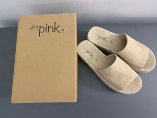 Sandalias beige plataforma casi nuevas