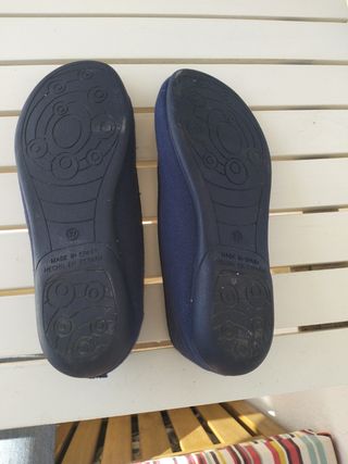 Zapatillas bailarinas Kiku niña azul