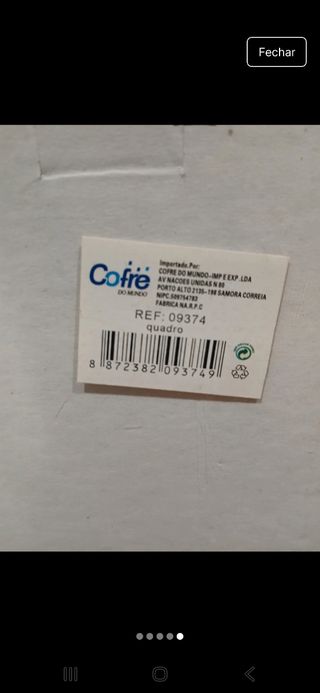 Quadro com 4 molduras brancas -  10x15cm - Novo