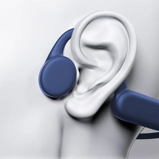 Auriculares bluetooth y mp3 acuático conducción ósea azul
