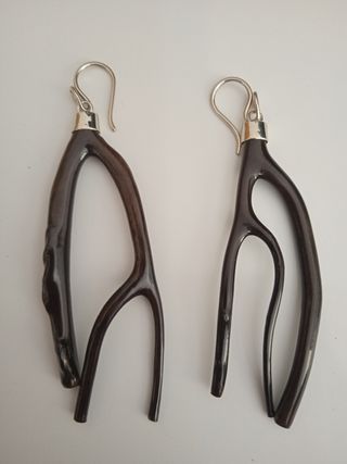 Pendientes Coral Negro Únicos