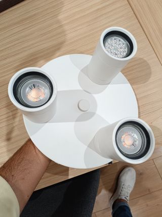 Lámpara Techo 3 Focos IKEA Blanca