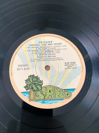 Vinile 33 giri Emerson Lake & Palmer Trilogy
