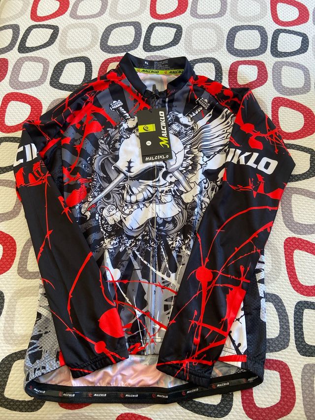 Maillot Ciclismo Malcıklo Calavera Talla XL