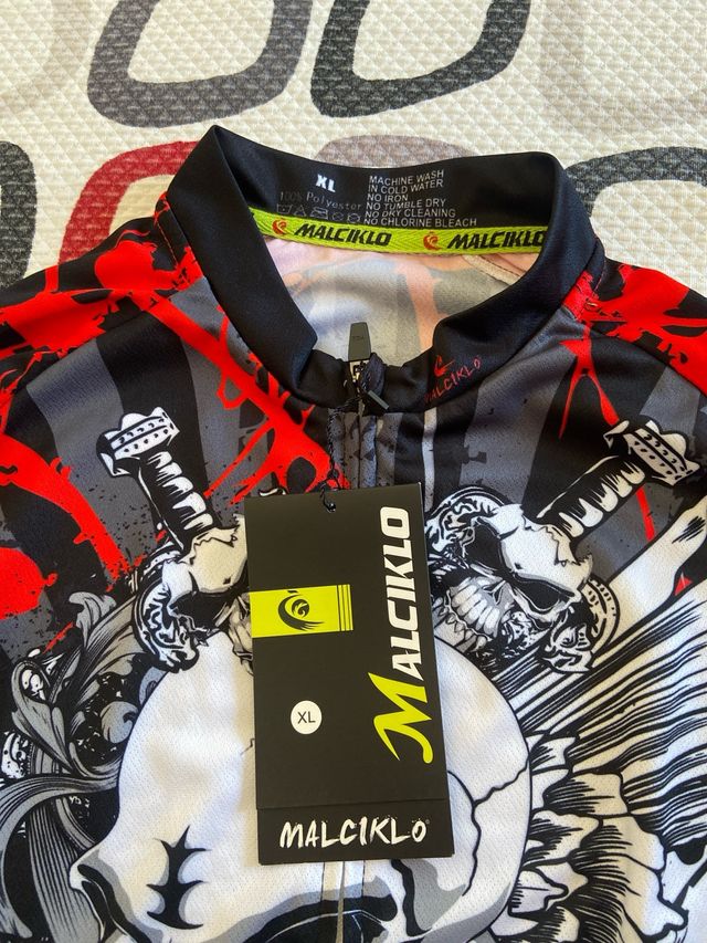 Maillot Ciclismo Malcıklo Calavera Talla XL