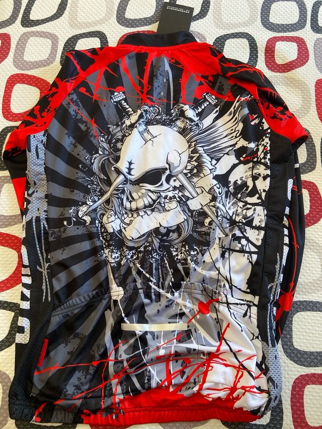 Maillot Ciclismo Malcıklo Calavera Talla XL