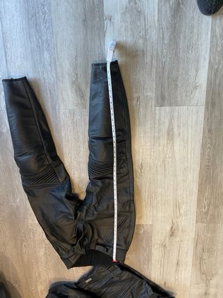 Traje de moto de cuero para hombre 