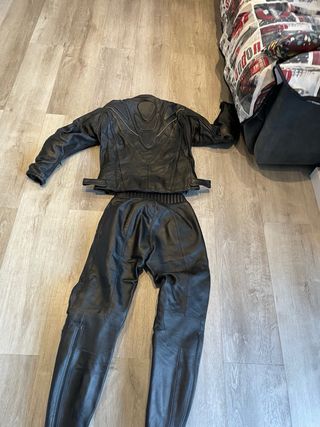 Traje de moto de cuero para hombre 
