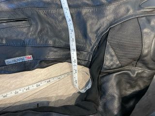 Traje de moto de cuero para hombre 