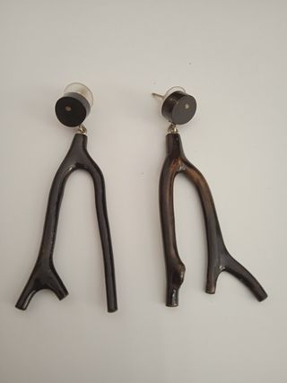 Pendientes Coral Negro Únicos