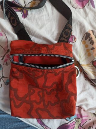 Borsa a tracolla Tous rossa con fantasia