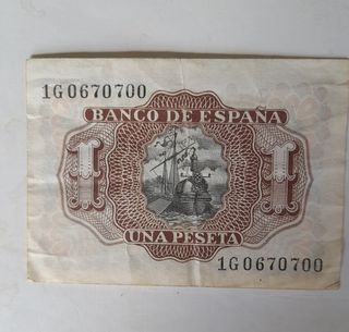 Billete 1 Peseta España 1953