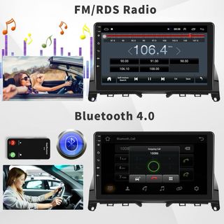 Radio Android 13 9'' Mercedes W204 GPS WiFi Cámara